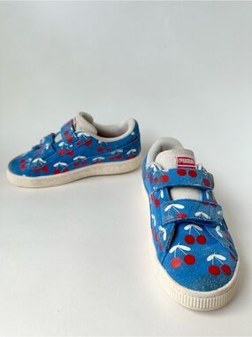Bebe De Pino x Puma Suede Classic 21 Little Kid 'Ignite Blue Cherries' Sneakers